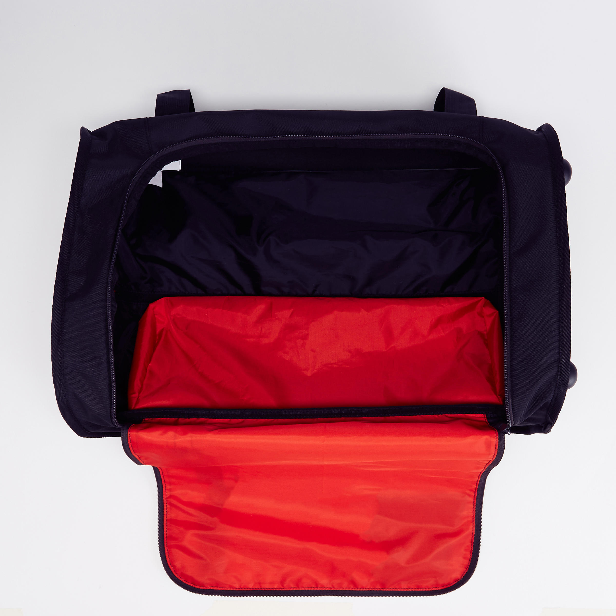 Valise 30L ESSENTIAL noire rouge Decathlon