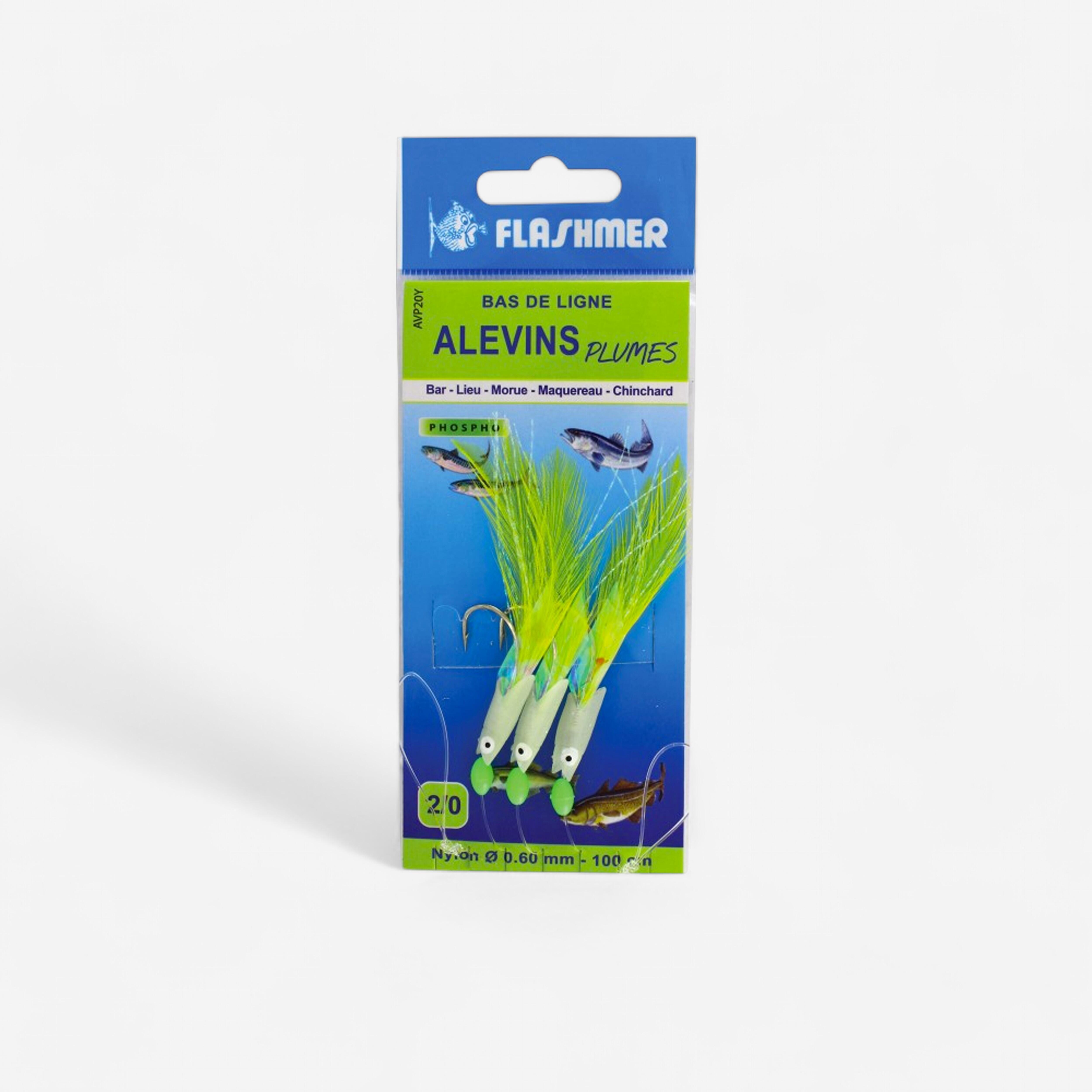 Decathlon | Terminale avanotti fosfo pesca in mare 3 ami |  Flashmer