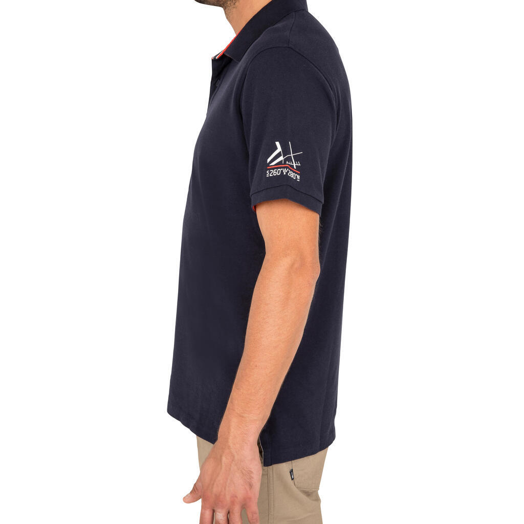 Men’s 100 Adventure SS sailing polo plain grey