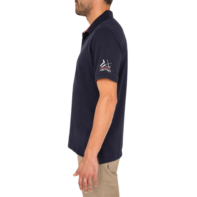 Poloshirt kurzarm Adventure 100 Uni Herren dunkelblau