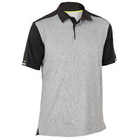 Polo manches courtes de voile Homme race 500 gris chiné