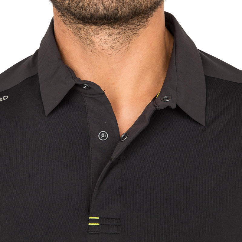 Men's Sailing Short Sleeve Polo Shirt Race 500 Black