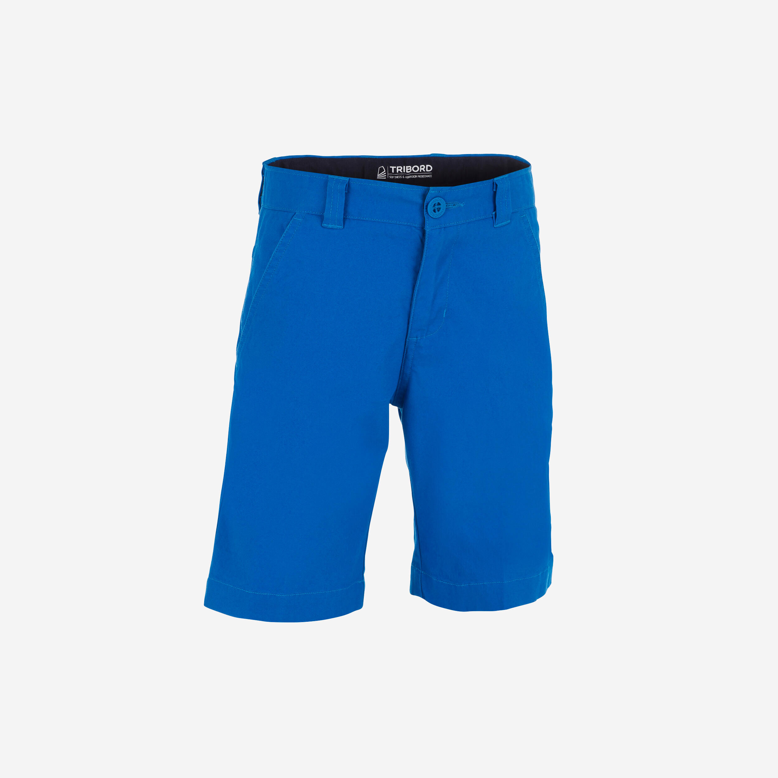 TRIBORD Boys’ sailing Bermuda shorts SAILING 100 - Vibrant blue