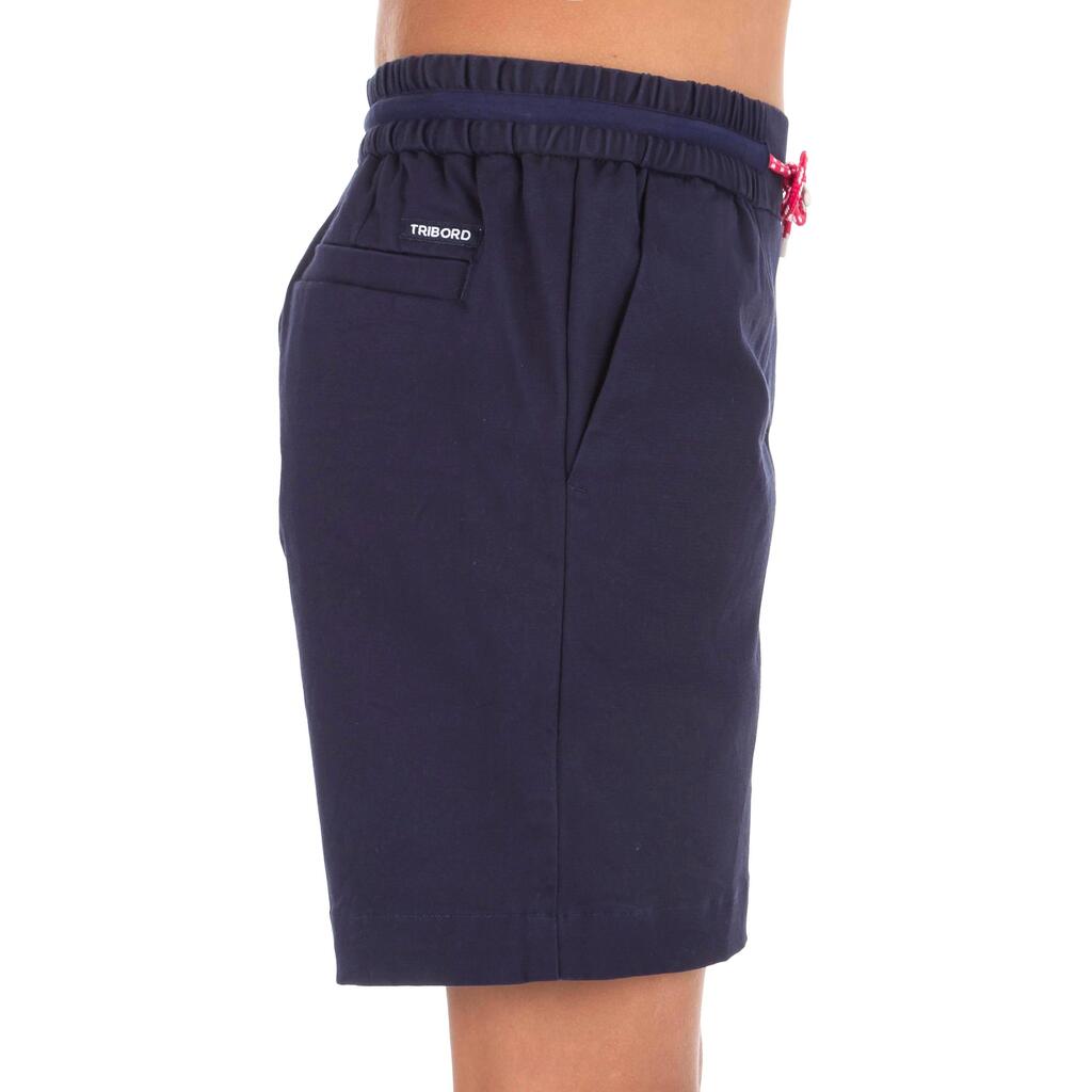 Segelshorts Kinder Mädchen - Sailing 100 khaki