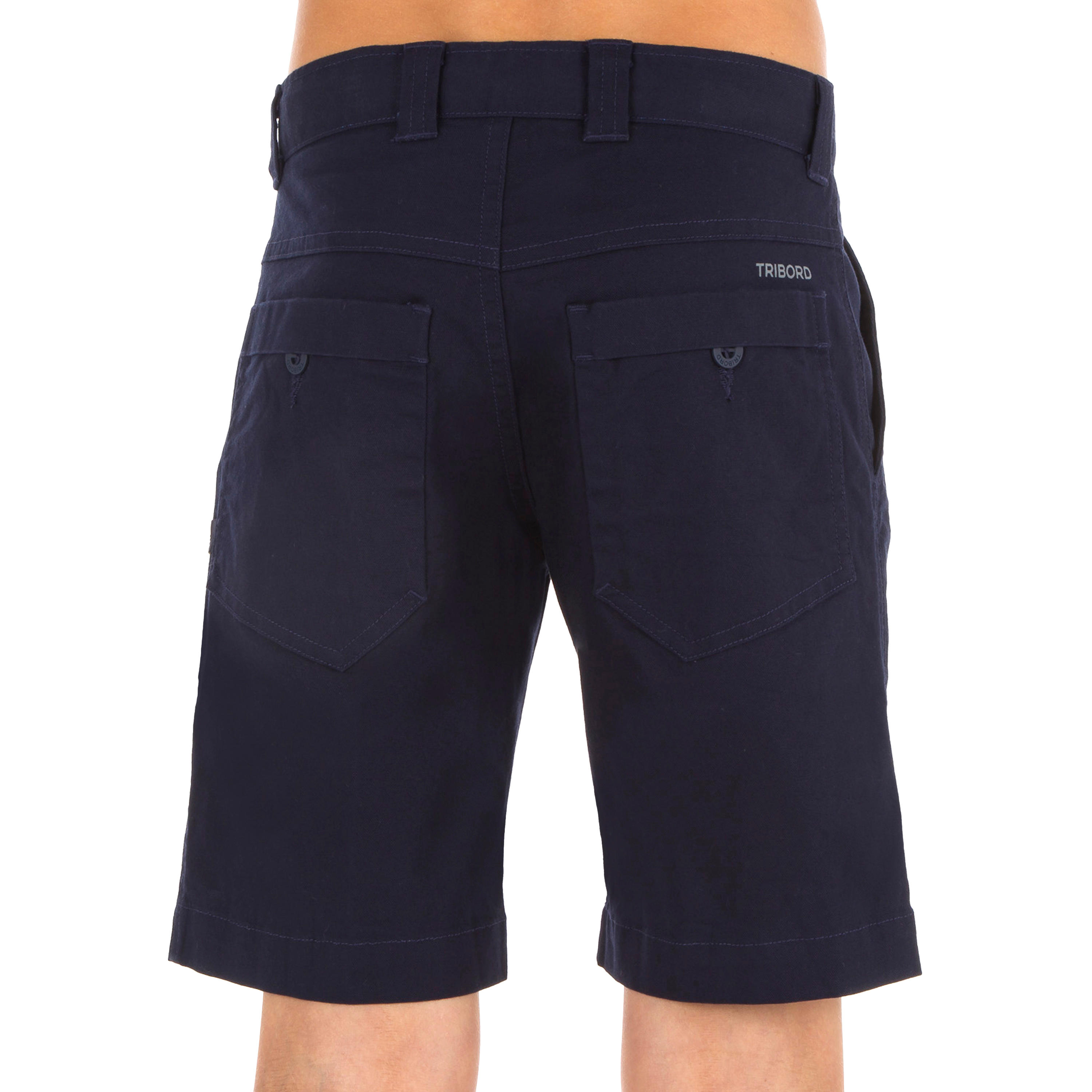 Bermudas Vela Sailing 100 Niños Azul Oscuro 3/4