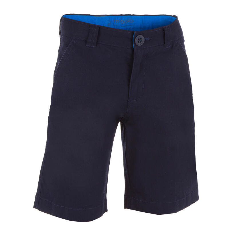 Bermuda short de voile SAILING 100 enfant garçon Bleu foncé