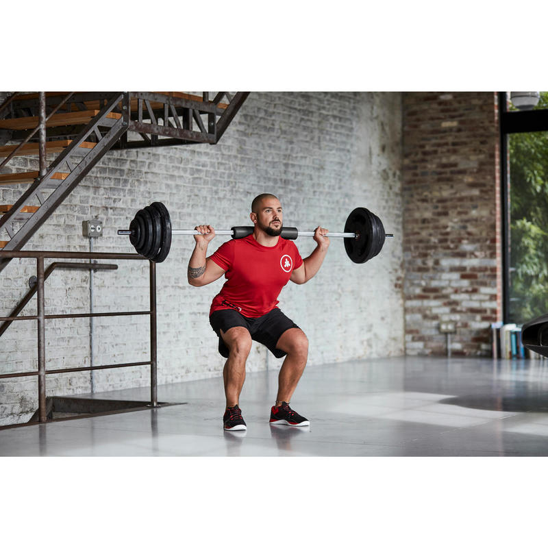Hip Thrust Squat Bar Sleeve Black Domyos By Decathlon