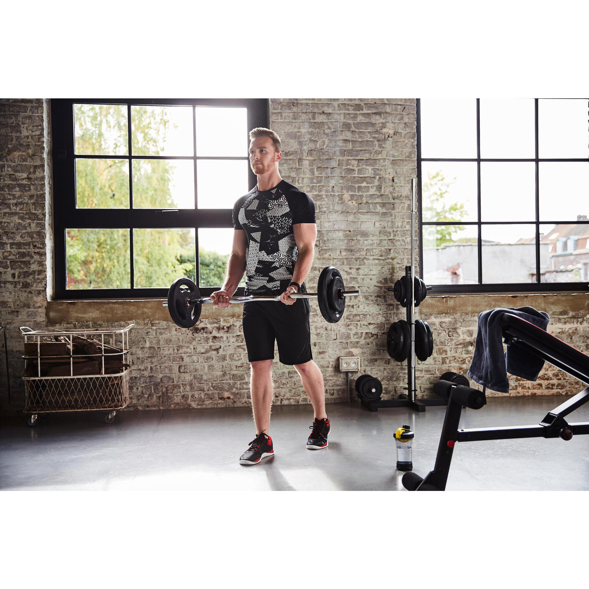 Decathlon weight lifting bar sale