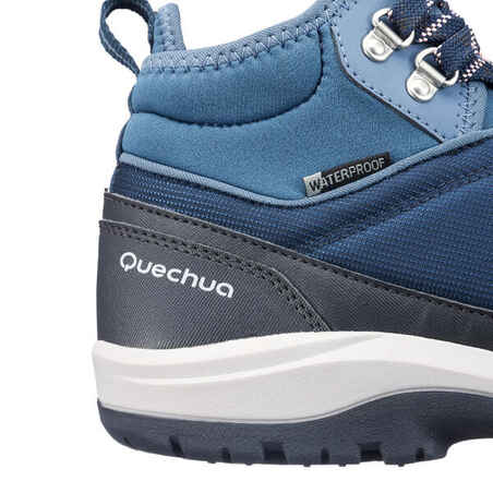 Vyriški neperšlampami žygių batai „NH100 Mid WP“, mėlyni