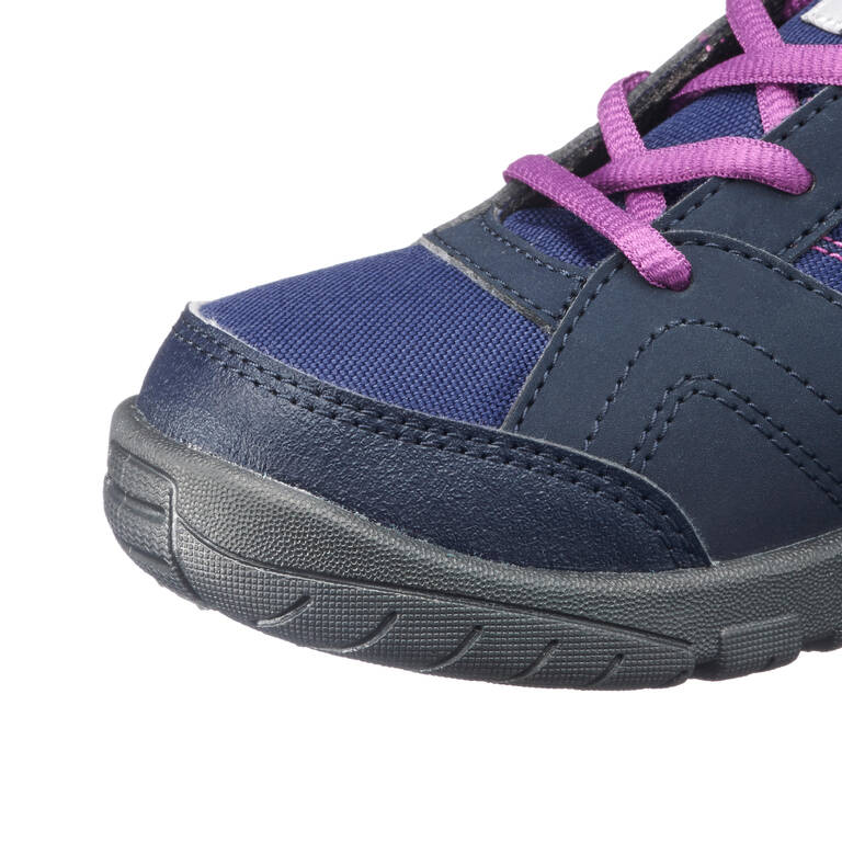 Kids' Hiking Boots MH100 Mid JR 35 to 38 - Purple