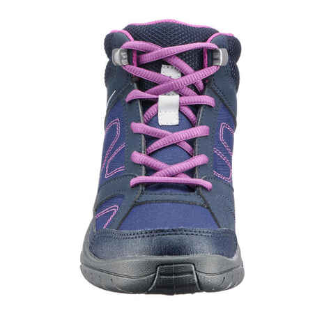 MH100 Mid Jr Kids High Hiking Boots Sizes 3 to 5 - Purple