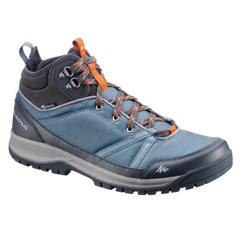 QUECHUA NH150 Mid Mens Waterproof Walking Boots - Blue/Grey...