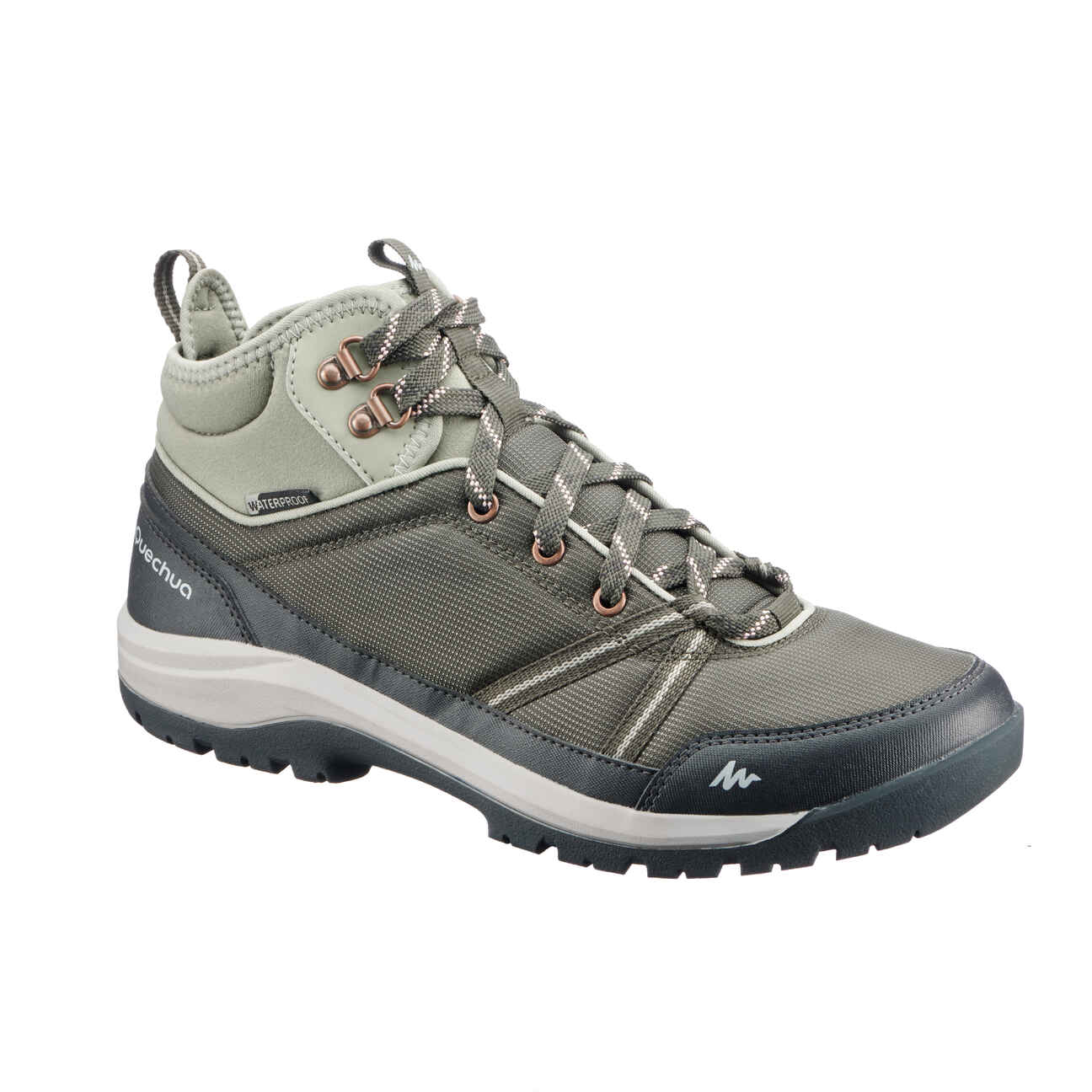 Wanderschuhe Naturwandern NH150 Halbhoch wasserdicht Damen Quechua DECATHLON