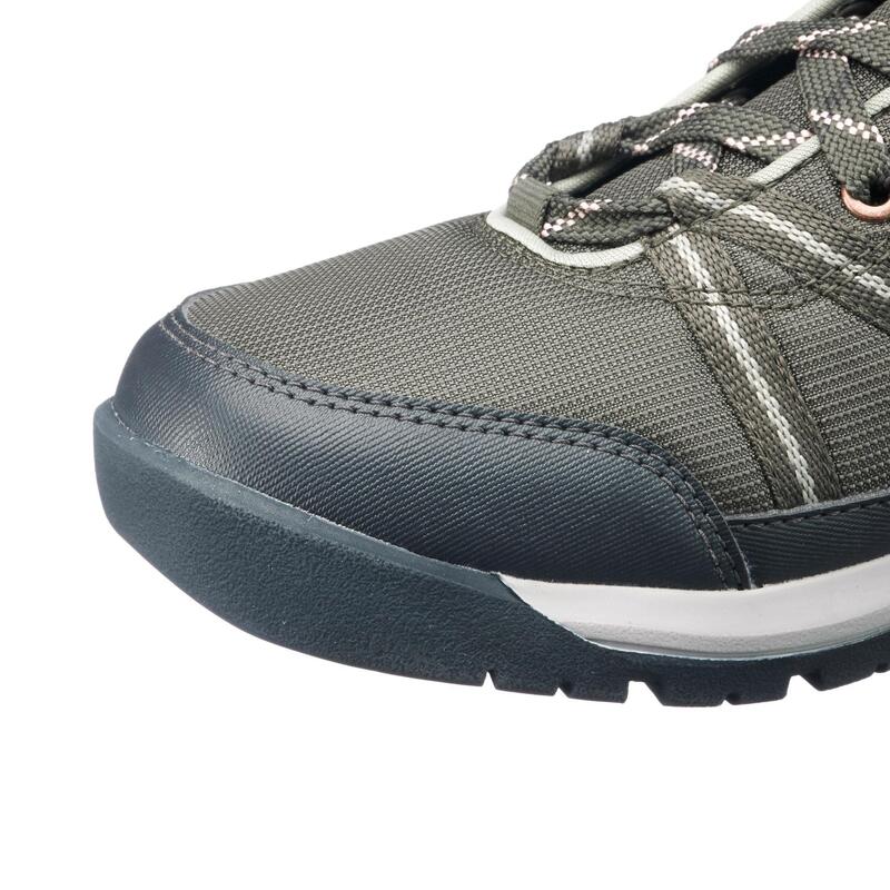 Scarpe trekking donna NH150 MID impermeabili grigie