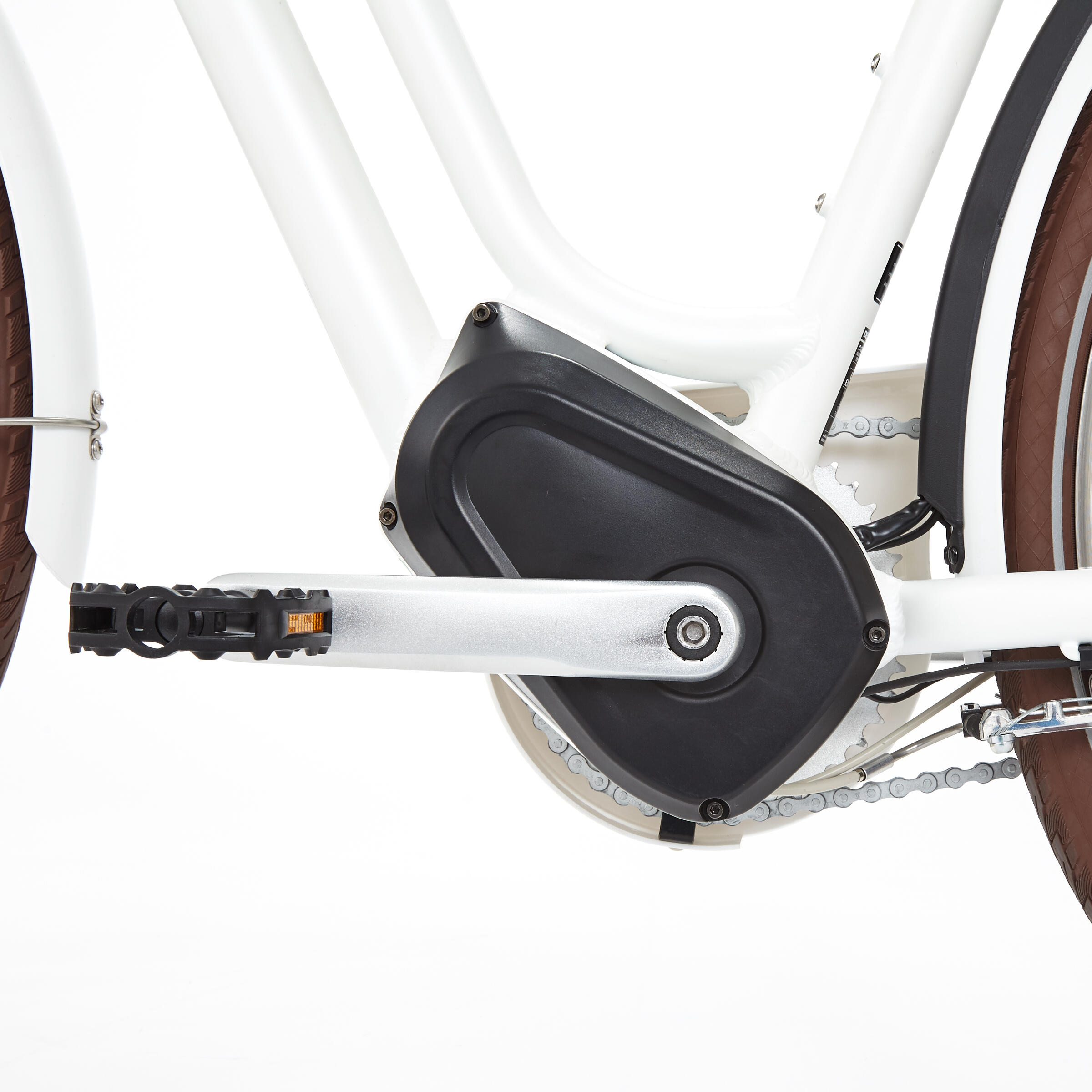 ELECTRIC CITY BIKE ELOPS 920E LOW FRAME - White - Decathlon