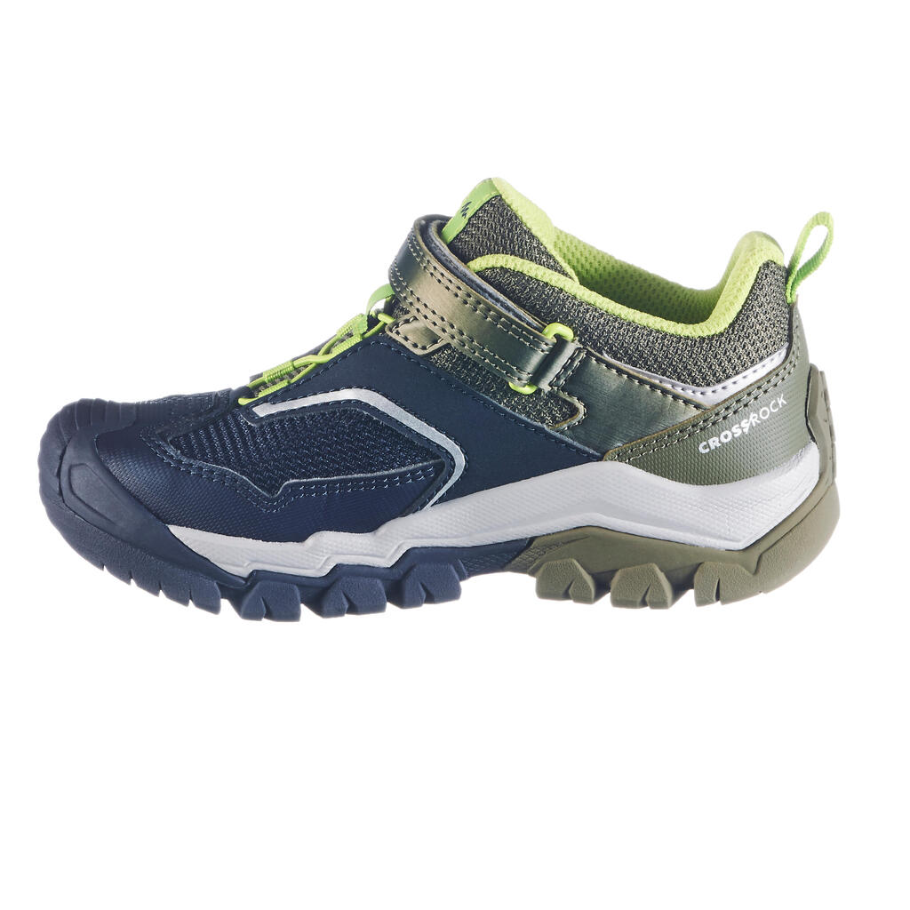 Wanderschuhe Crossrock niedrig Klettverschluss Kinder Gr. 28–34 rot