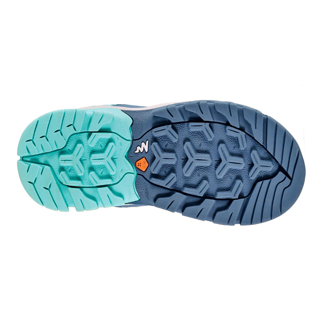 Wanderschuhe CROSSROCK Niedrig Klettverschluss Kinder Mädchen Gr. 24–34 türkis