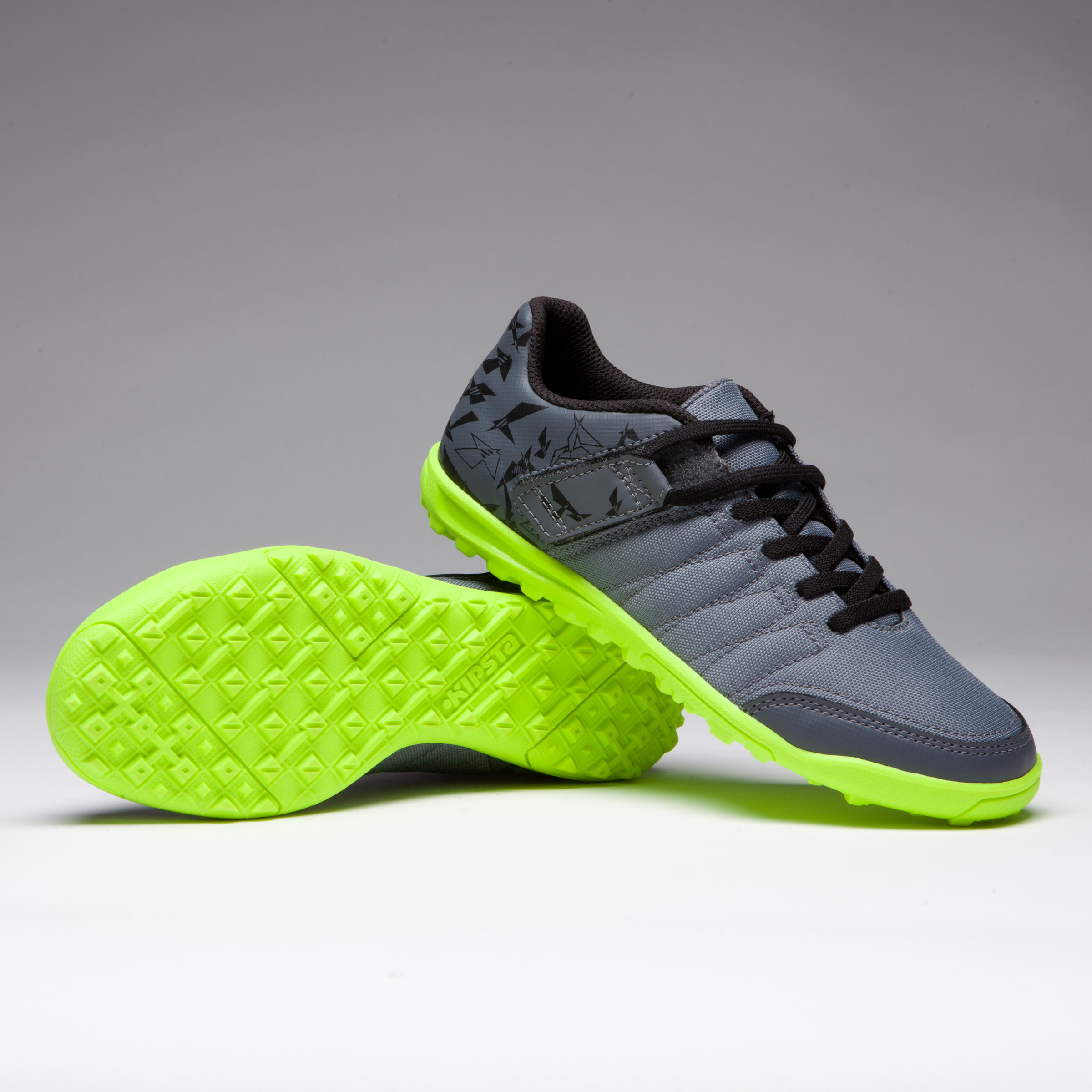 Agility 300 HG Kids' Hard Ground Football Boots - Black/Yellow 13/13