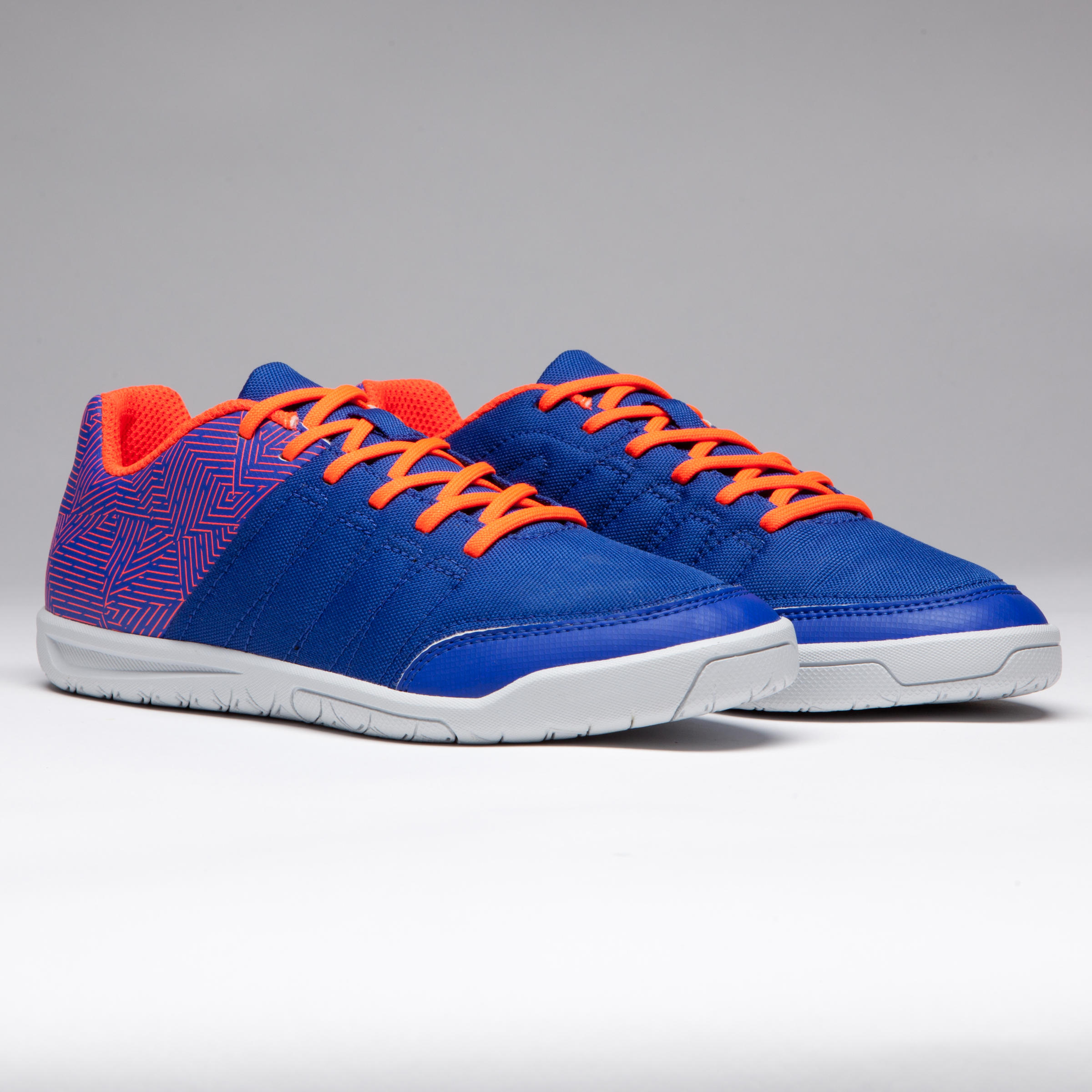 CLR 500 Kids Futsal Boots - Blue/Orange 12/13