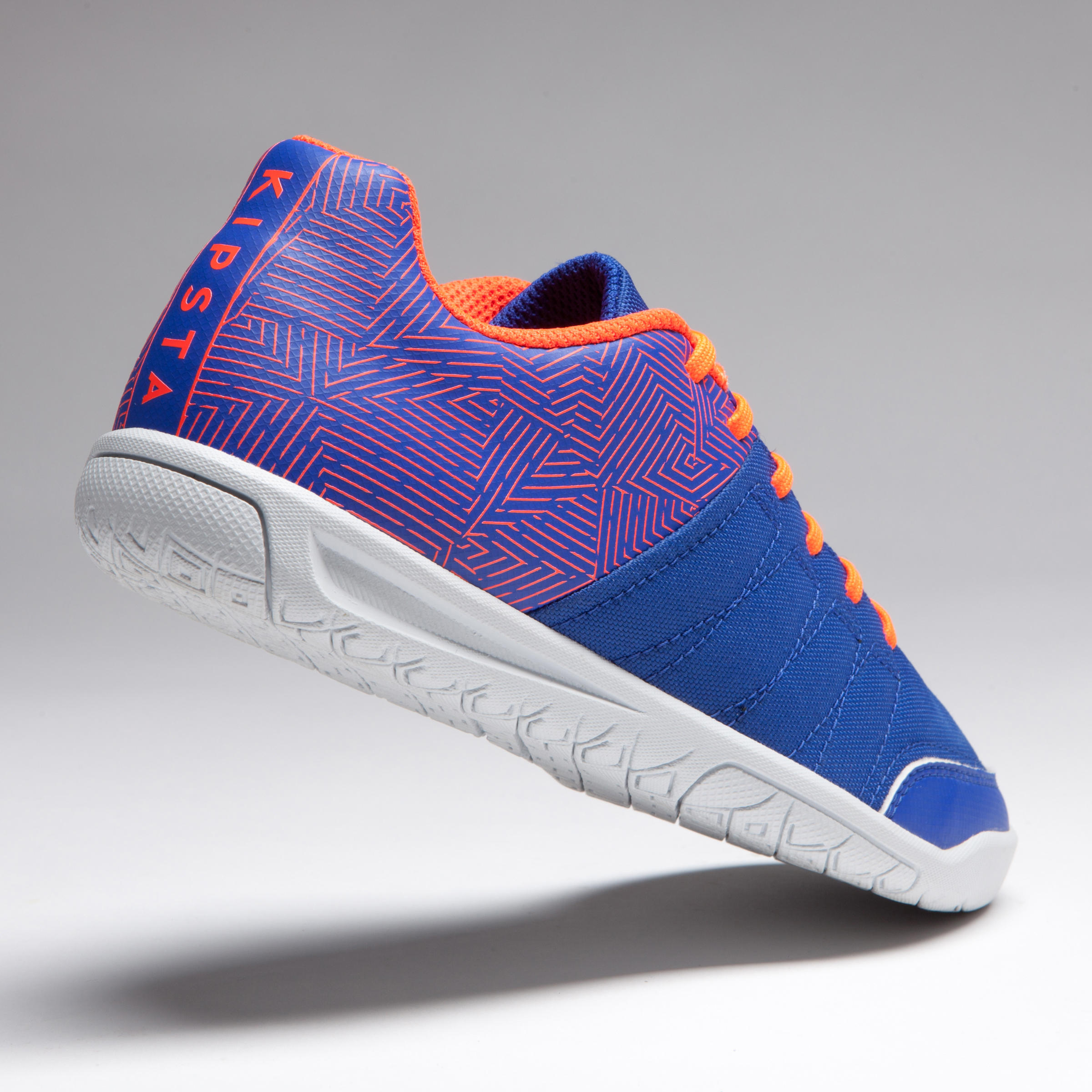 CLR 500 Kids Futsal Boots - Blue/Orange 8/13