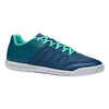 CLR 500 Kids' Futsal Trainers - Blue/Green