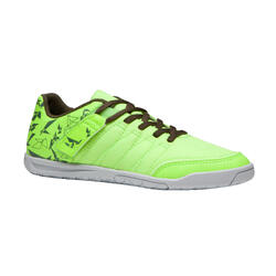 Chaussure de futsal enfant CLR 500 sala jaune kaki