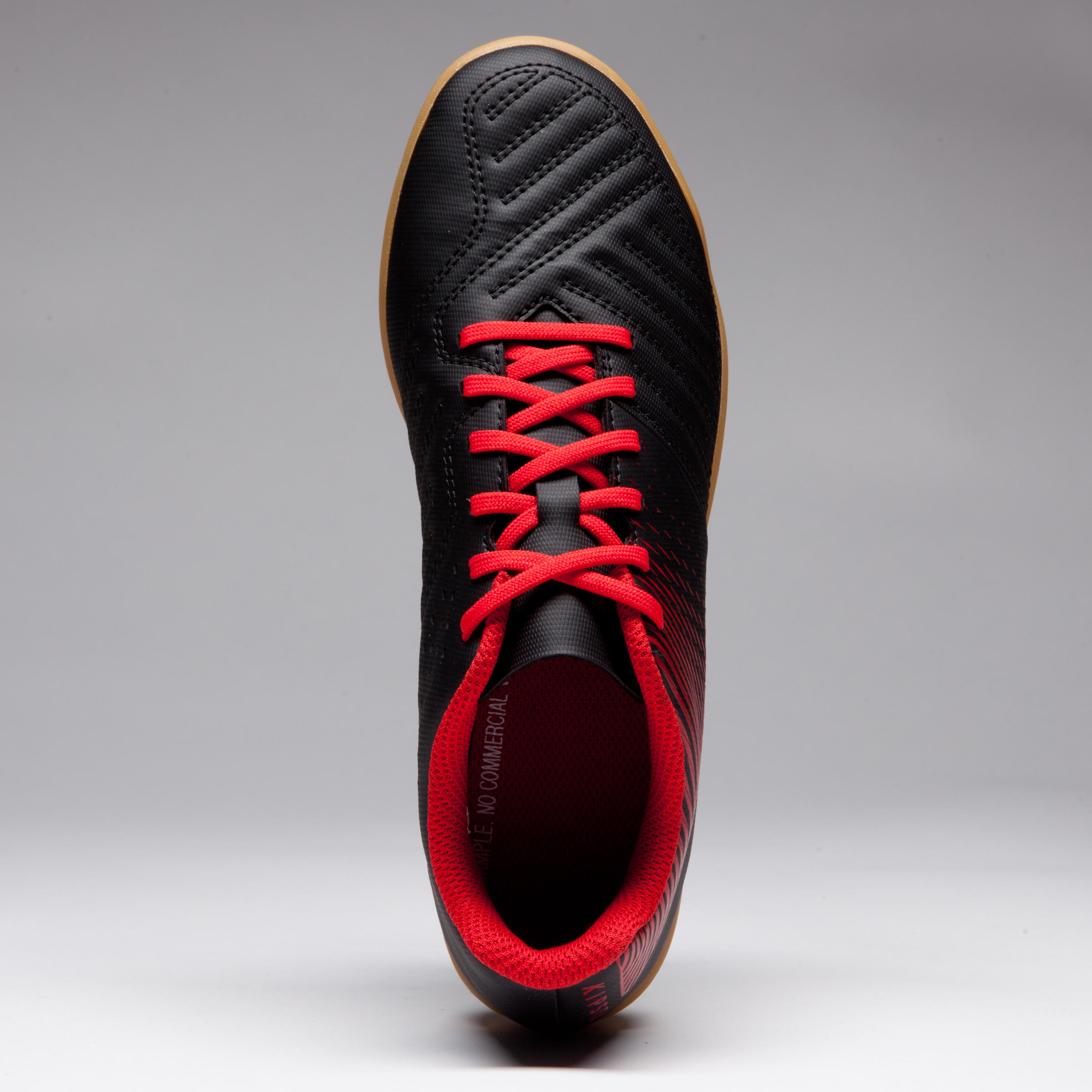 Guayos de Fútbol Sala Kipsta Agility 100 niños negro rojo - Decathlon
