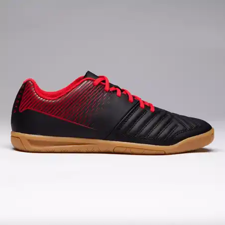 Kids' Futsal Boots Agility 100 - Black/Red