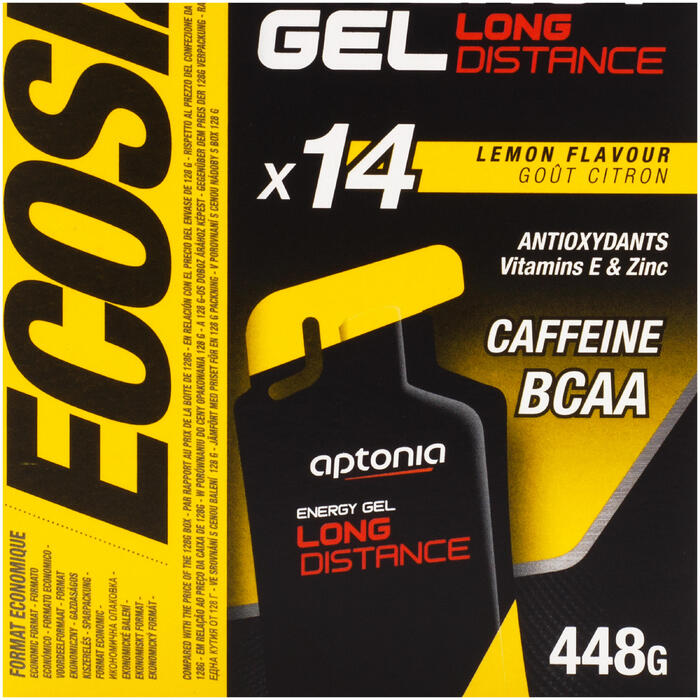 Gel energético ECOSIZE ENERGY GEL LONG DISTANCE Limón 14 x 32 g Aptonia