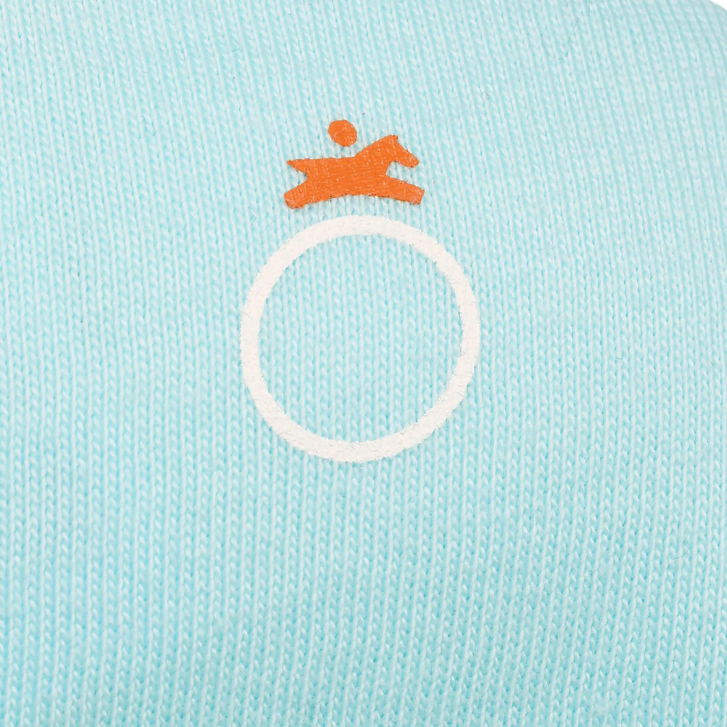 Baby Horse Riding Short Sleeve Polo Shirt - Sky Blue 9/10
