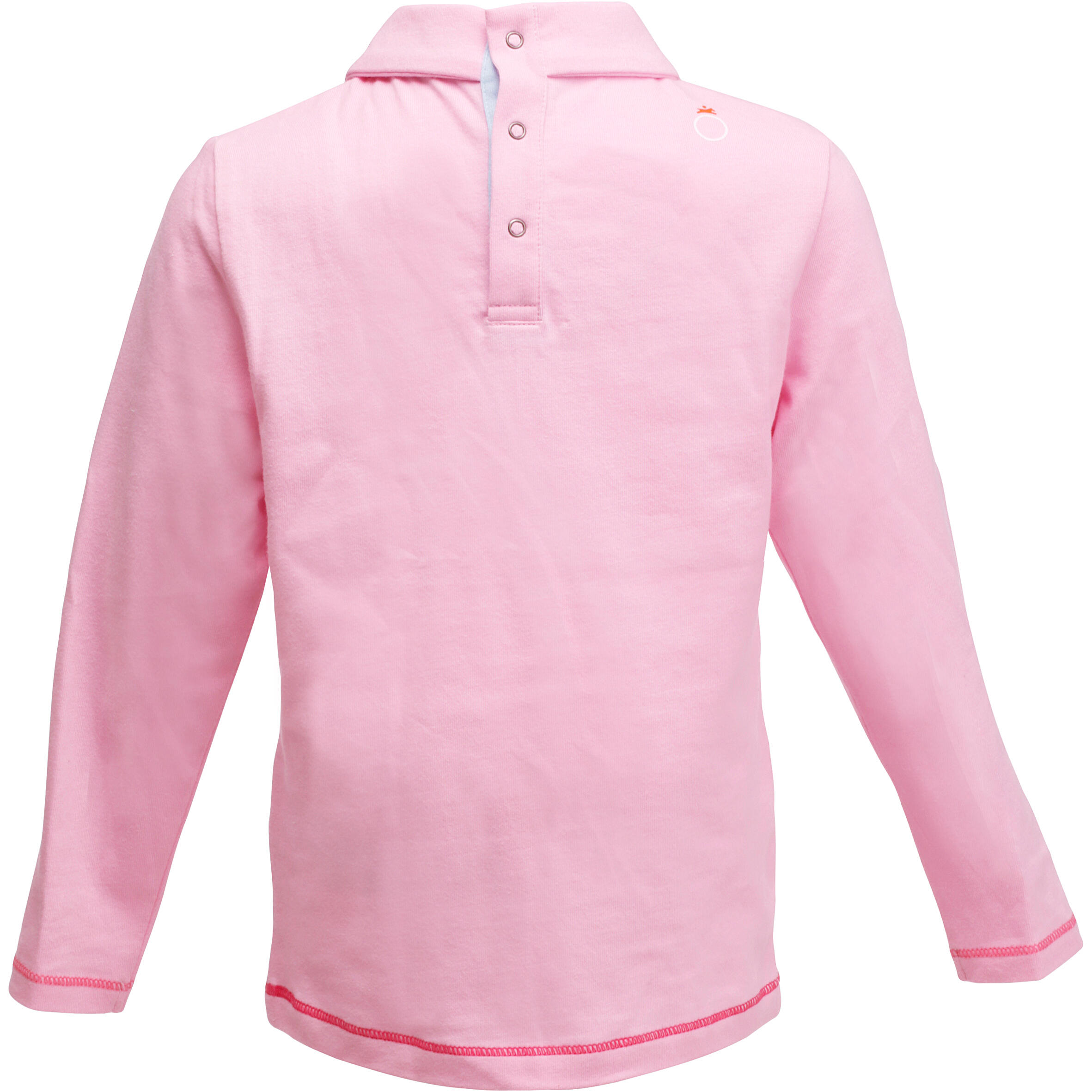 Baby Long-Sleeved Horse Riding Polo Shirt - Light Pink 4/11