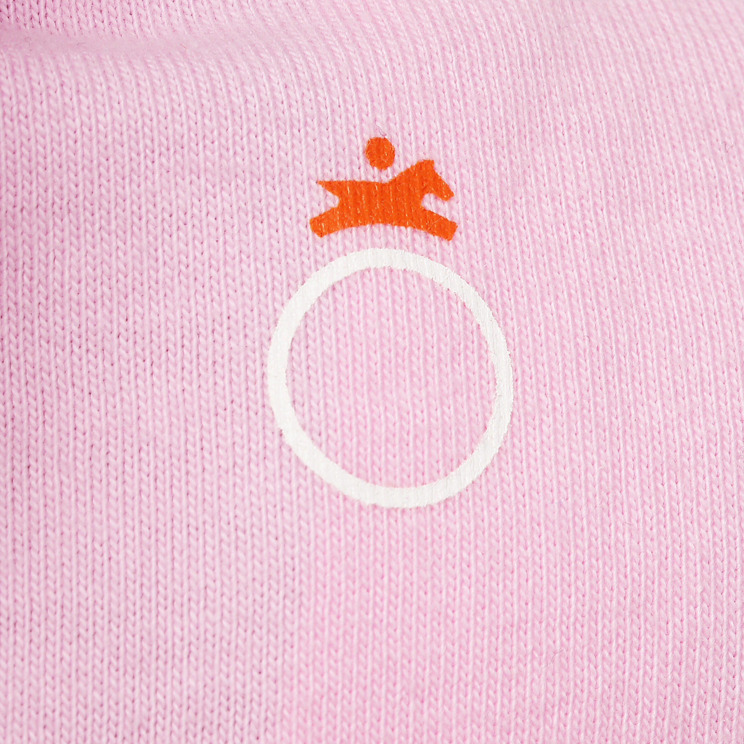 Baby Long-Sleeved Horse Riding Polo Shirt - Light Pink 10/11