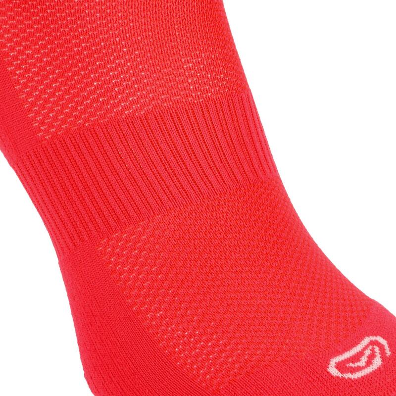 CHAUSSETTES DE RUNNING MI-HAUTEUR CONFORT X2 ROSE