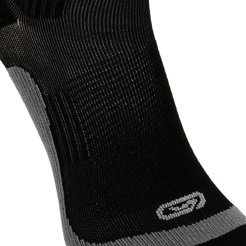 COMPRESSION RUNNING SOCKS BLACK Decathlon