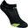 CHAUSSETTES DE RUNNING INVISIBLES FINES KIPRUN NOIRES JAUNES