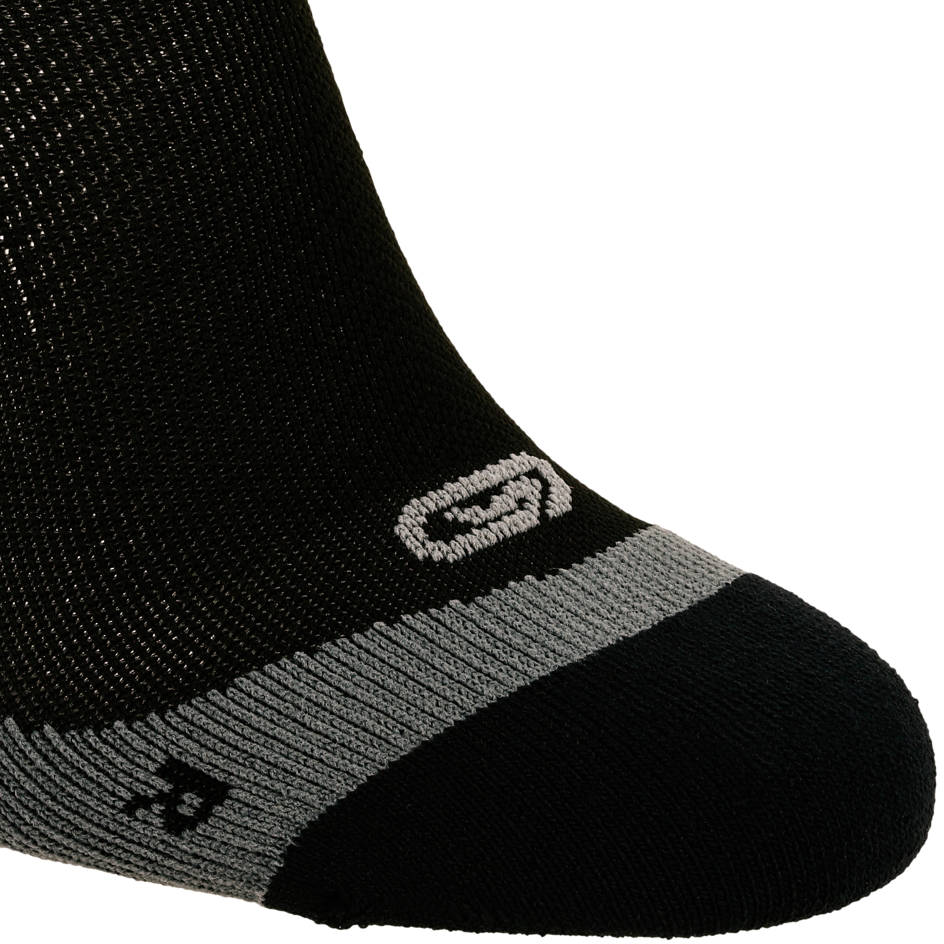 Kalenji Running Socks 3 Pack Stability Moisture Control Sport Socks Black White