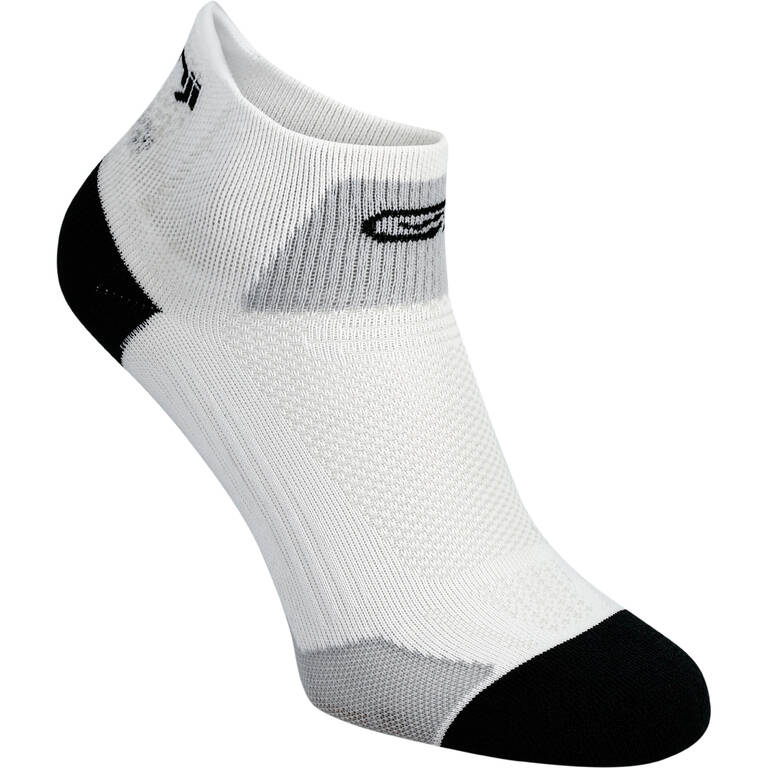 RUNNING MID-HEIGHT FINE SOCKS KIPRUN - WHITE - Decathlon