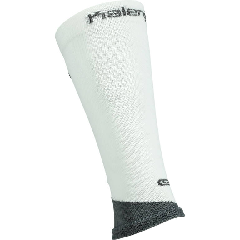 RUNNING COMPRESSION SLEEVES WHITE Decathlon