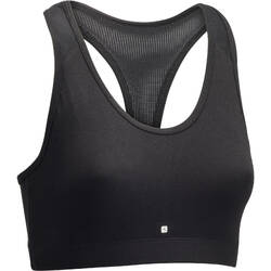 Women's Light Support Racer Back Sports Bra - Black