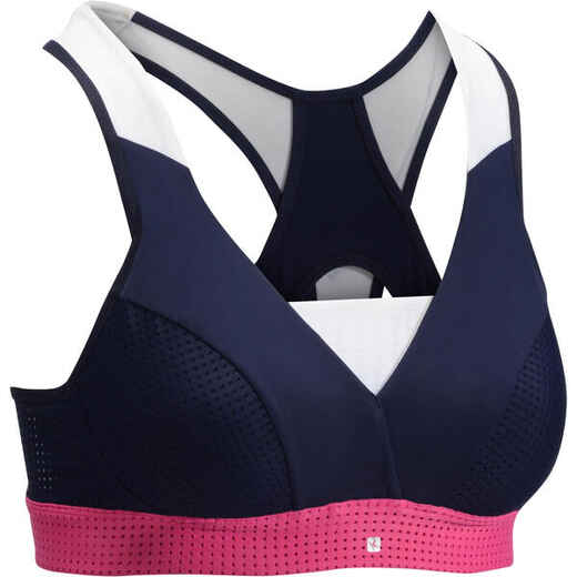 
      900 Women's Cardio Fitness Bra - Navy Blue
  