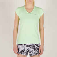 100 Women's Cardio Fitness T-Shirt - Mint Green