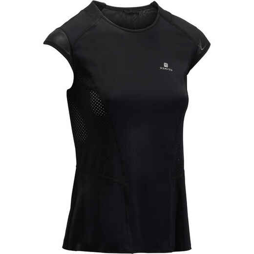 
      T-shirt cardio fitness femme noir 900
  