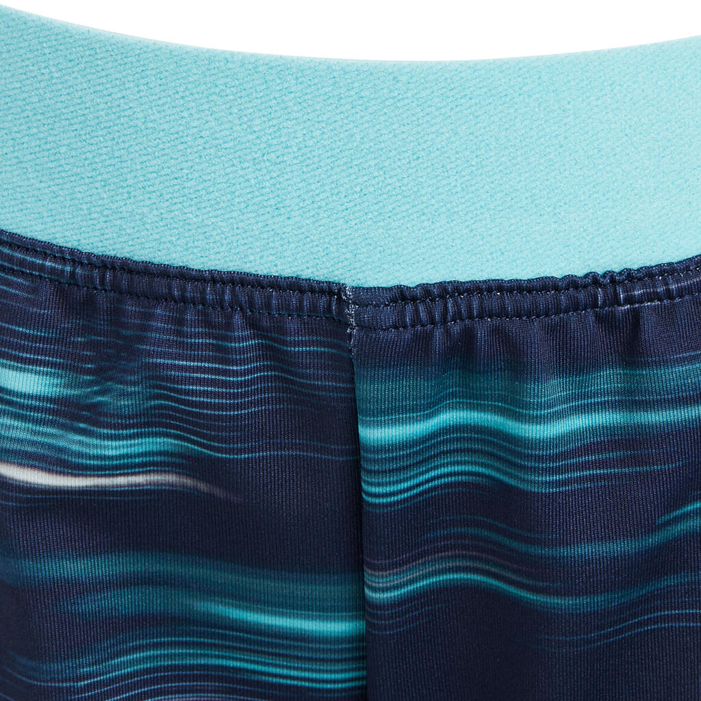 Leggings S500 Babyturnen Kinder blau mit Print