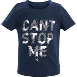 100 Baby Gym Short-Sleeved T-Shirt - Blue Print