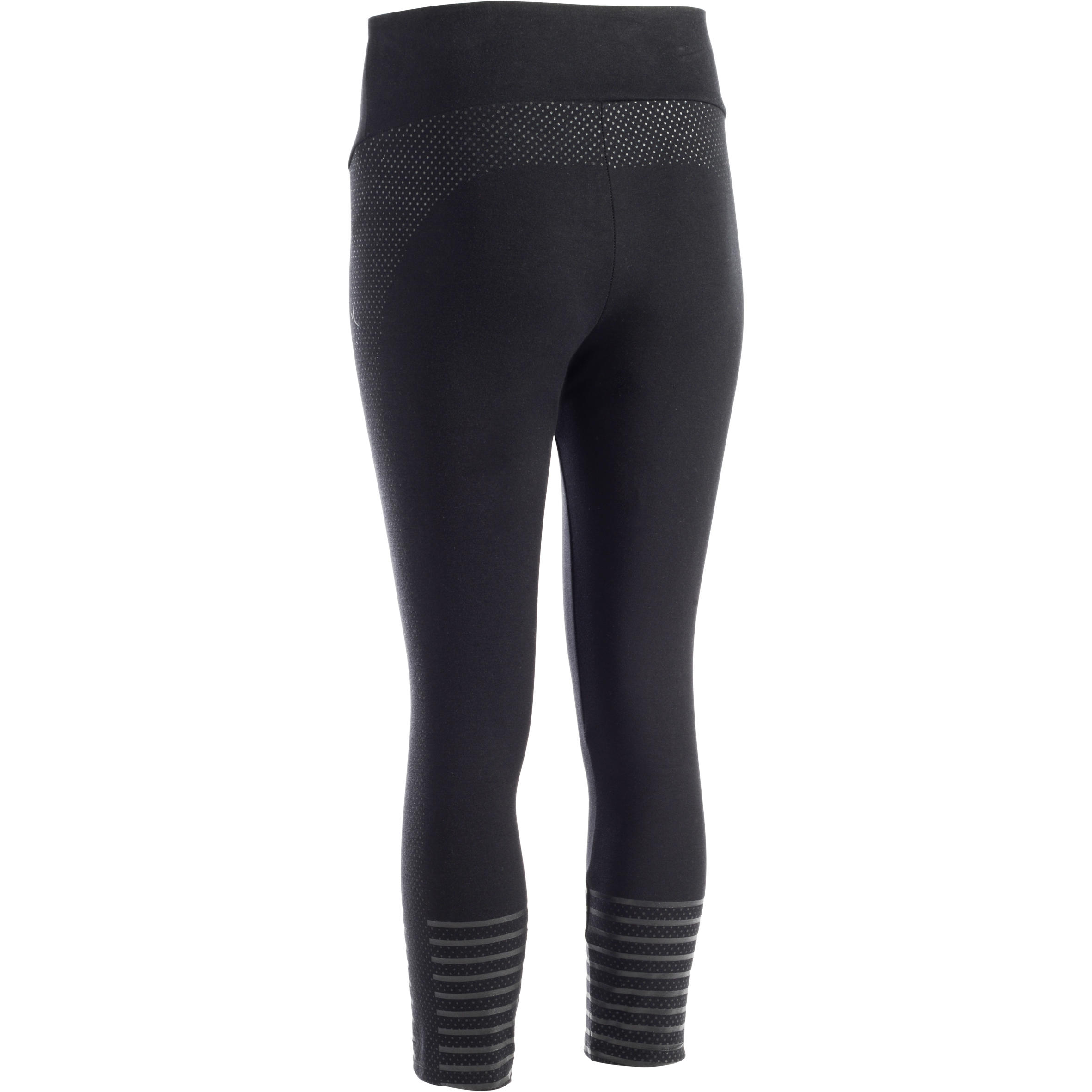 

Women's Gym Legging 7/8 Slim Fit 900 - Black -  By DOMYOS | Decathlon