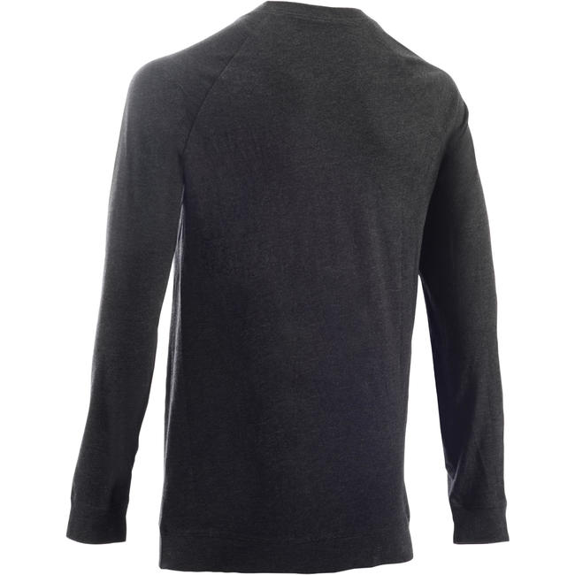 Men's Gym Sweatshirt 100 Dark Grey