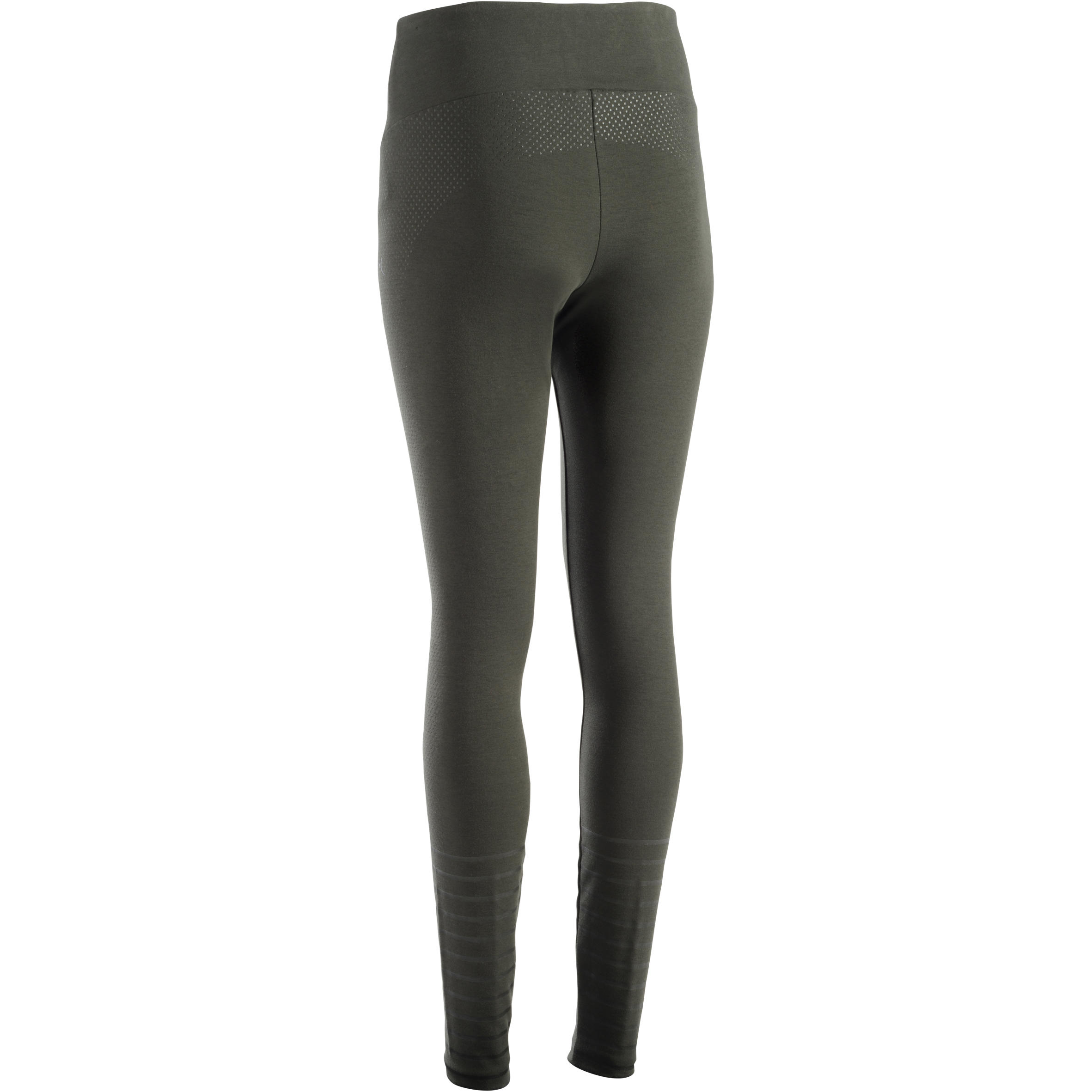 

Women's Gym Leggings Slim 900 - Khaki -  By NYAMBA | Decathlon