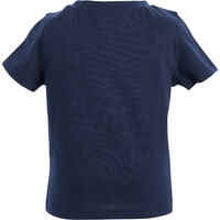 100 Baby Gym Short-Sleeved T-Shirt - Blue Print