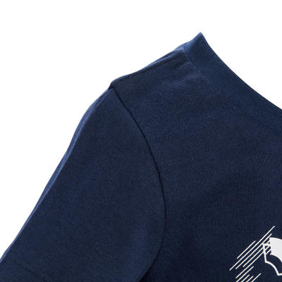 T-Shirt 500 manches courtes Gym Baby imprimé bleu marine