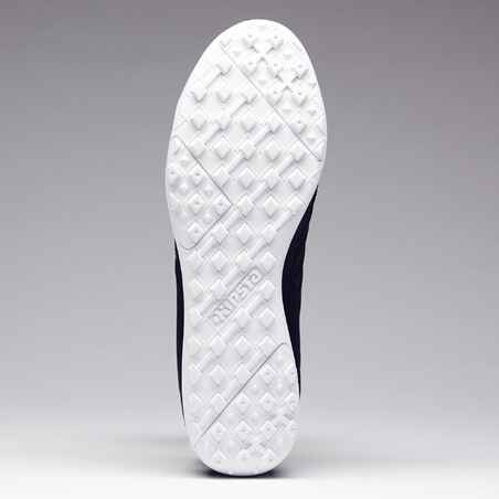 נעלי כדורגל למגרשים מוצקים למבוגרים Agility 100 Turf TF - שחור/לבן
